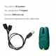 Смарт-вібратор для грудей Zalo - Nave Turquoise Green, пульт ДК, робота через додаток Смарт-вібратор для грудей Zalo - Nave Turquoise Green, пульт ДК, робота через додаток