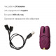 Смарт-вібратор для грудей Zalo - Nave Velvet Purple, пульт ДК, робота через додаток Смарт-вібратор для грудей Zalo - Nave Velvet Purple, пульт ДК, робота через додаток