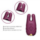Смарт-вібратор для грудей Zalo - Nave Velvet Purple, пульт ДК, робота через додаток Смарт-вібратор для грудей Zalo - Nave Velvet Purple, пульт ДК, робота через додаток
