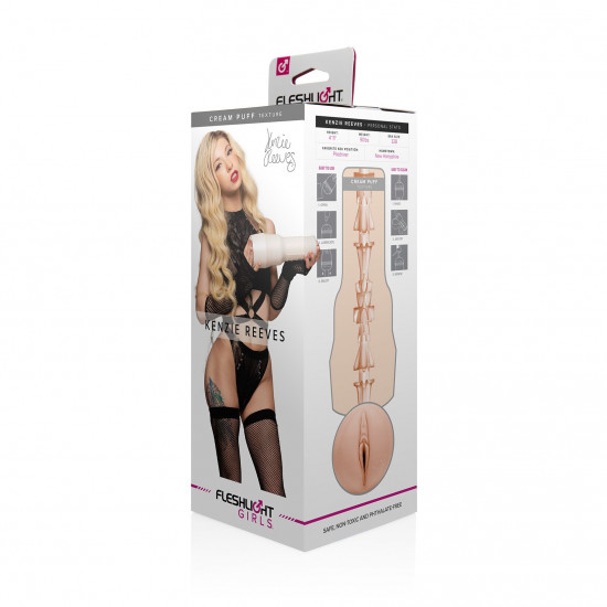 Мастурбатор Fleshlight Girls: Kenzie Reeves - Cream Puff, зі зліпка вагіни, дуже ніжний Мастурбатор Fleshlight Girls: Kenzie Reeves - Cream Puff, зі зліпка вагіни, дуже ніжний