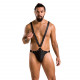 Чоловіче боді з люверсами Passion 028 Harry XXL/XXXL Black, екошкіра, на шлейках Чоловіче боді з люверсами Passion 028 Harry XXL/XXXL Black, екошкіра, на шлейках