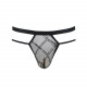 Чоловічі прозорі стринги Passion 029 Thong Collin S/M Black, сітка Чоловічі прозорі стринги Passion 029 Thong Collin S/M Black, сітка