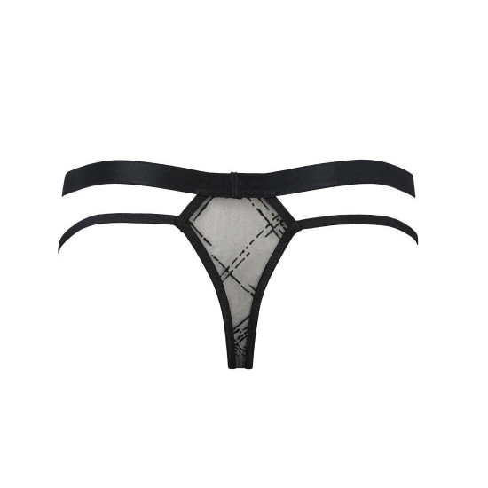 Чоловічі прозорі стринги Passion 029 Thong Collin S/M Black, сітка Чоловічі прозорі стринги Passion 029 Thong Collin S/M Black, сітка