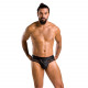 Чоловічі труси з ланцюжком Passion 030 Slip Tom S/M Black, екошкіра, відкриті сідниці Чоловічі труси з ланцюжком Passion 030 Slip Tom S/M Black, екошкіра, відкриті сідниці