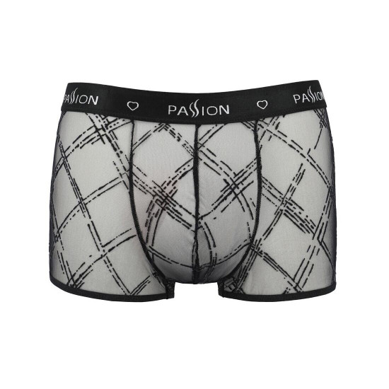 Чоловічі прозорі боксери Passion 032 Short James L/XL Black, сітка Чоловічі прозорі боксери Passion 032 Short James L/XL Black, сітка
