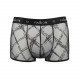 Чоловічі прозорі боксери Passion 032 Short James L/XL Black, сітка Чоловічі прозорі боксери Passion 032 Short James L/XL Black, сітка