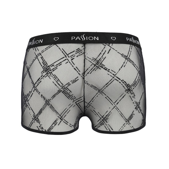 Чоловічі прозорі боксери Passion 032 Short James XXL/XXXL Black, сітка Чоловічі прозорі боксери Passion 032 Short James XXL/XXXL Black, сітка