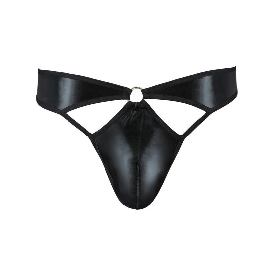 Чоловічі стринги Passion 033 Thong Paul S/M Black, під латекс Чоловічі стринги Passion 033 Thong Paul S/M Black, під латекс