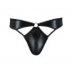 Чоловічі стринги Passion 033 Thong Paul XXL/XXXL Black, під латекс Чоловічі стринги Passion 033 Thong Paul XXL/XXXL Black, під латекс