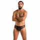 Чоловічі труси зі шнурівкою Passion 035 Slip Richard L/XL Black, екошкіра, сітка Чоловічі труси зі шнурівкою Passion 035 Slip Richard L/XL Black, екошкіра, сітка