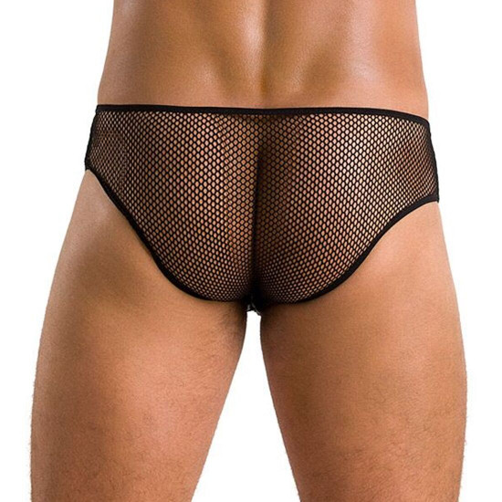 Чоловічі труси зі шнурівкою Passion 035 Slip Richard S/M Black, екошкіра, сітка Чоловічі труси зі шнурівкою Passion 035 Slip Richard S/M Black, екошкіра, сітка