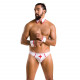 Комплект еротичної чоловічої білизни Passion 037 Gregory L/XL White, труси, комірець, манжети Комплект еротичної чоловічої білизни Passion 037 Gregory L/XL White, труси, комірець, манжети