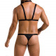 Комплект чоловічої білизни зі стреп Passion 039 Set Andrew L/XL Black, стринги, шлейки Комплект чоловічої білизни зі стреп Passion 039 Set Andrew L/XL Black, стринги, шлейки