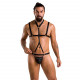 Комплект чоловічої білизни зі стреп Passion 039 Set Andrew XXL/XXXL Black, стринги, шлейки Комплект чоловічої білизни зі стреп Passion 039 Set Andrew XXL/XXXL Black, стринги, шлейки