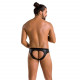 Чоловічі сліпи з вирізами Passion 041 Slip Joe L/XL Black, екошкіра, відкриті сідниці Чоловічі сліпи з вирізами Passion 041 Slip Joe L/XL Black, екошкіра, відкриті сідниці