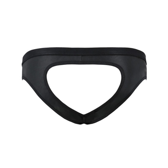 Чоловічі сліпи з вирізами Passion 041 Slip Joe L/XL Black, екошкіра, відкриті сідниці Чоловічі сліпи з вирізами Passion 041 Slip Joe L/XL Black, екошкіра, відкриті сідниці