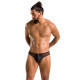 Чоловічі сліпи на блискавці Passion 042 Slip Timmy L/XL Black, екошкіра, сітка Чоловічі сліпи на блискавці Passion 042 Slip Timmy L/XL Black, екошкіра, сітка