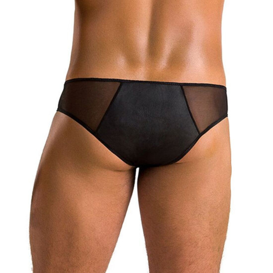 Чоловічі сліпи на блискавці Passion 042 Slip Timmy XXL/XXXL Black, екошкіра, сітка Чоловічі сліпи на блискавці Passion 042 Slip Timmy XXL/XXXL Black, екошкіра, сітка