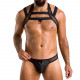 Комплект чоловічої білизни з кріпленнями Passion 043 Jacob L/XL Black, труси, шлейки Комплект чоловічої білизни з кріпленнями Passion 043 Jacob L/XL Black, труси, шлейки