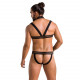 Комплект чоловічої білизни з кріпленнями Passion 043 Jacob XXL/XXXL Black, труси, шлейки Комплект чоловічої білизни з кріпленнями Passion 043 Jacob XXL/XXXL Black, труси, шлейки