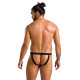 Чоловічі сліпи на шнурівці Passion 044 Slip Ben L/XL Black, екошкіра, люверси Чоловічі сліпи на шнурівці Passion 044 Slip Ben L/XL Black, екошкіра, люверси