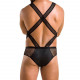 Чоловіче еротичне сітчасте боді Passion 045 Victor XXL/XXXL Black, екошкіра, сітка Чоловіче еротичне сітчасте боді Passion 045 Victor XXL/XXXL Black, екошкіра, сітка