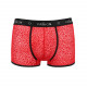 Чоловічі прозорі боксери Passion 046 Short Parker S/M Red, сітка, під леопард Чоловічі прозорі боксери Passion 046 Short Parker S/M Red, сітка, під леопард