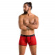 Чоловічі прозорі боксери Passion 046 Short Parker S/M Red, сітка, під леопард Чоловічі прозорі боксери Passion 046 Short Parker S/M Red, сітка, під леопард