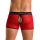 Чоловічі прозорі боксери Passion 046 Short Parker S/M Red, сітка, під леопард Чоловічі прозорі боксери Passion 046 Short Parker S/M Red, сітка, під леопард