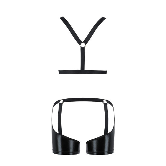 Комплект еротичної чоловічої білизни Passion 047 Set John XXL/XXXL Black, труси, портупея Комплект еротичної чоловічої білизни Passion 047 Set John XXL/XXXL Black, труси, портупея