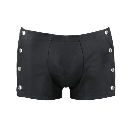 Чоловічі шкіряні боксери із заклепками Passion 048 Short David XXL/XXXL Black Чоловічі шкіряні боксери із заклепками Passion 048 Short David XXL/XXXL Black