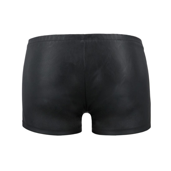 Чоловічі шкіряні боксери з блискавками Passion 049 Short Matt L/XL Black Чоловічі шкіряні боксери з блискавками Passion 049 Short Matt L/XL Black