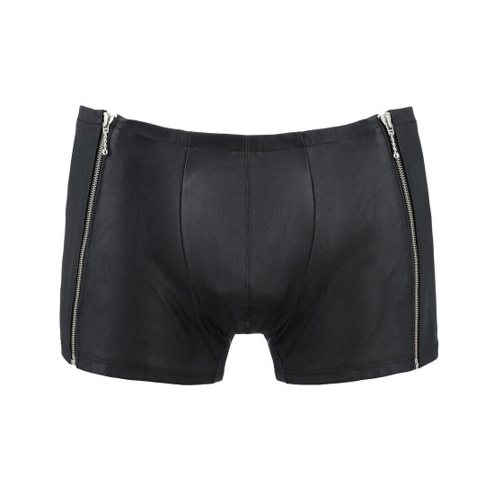 Чоловічі шкіряні боксери з блискавками Passion 049 Short Matt S/M Black Чоловічі шкіряні боксери з блискавками Passion 049 Short Matt S/M Black