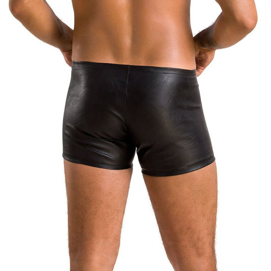 Чоловічі шкіряні боксери з блискавками Passion 049 Short Matt XXL/XXXL Black Чоловічі шкіряні боксери з блискавками Passion 049 Short Matt XXL/XXXL Black