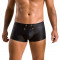 Чоловічі шкіряні боксери з клапаном Passion 050 SHORT PATRICK S/M Black
