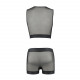 Комплект чоловічої білизни на шнурівці Passion 053 Set William L/XL Black, жилет, боксери Комплект чоловічої білизни на шнурівці Passion 053 Set William L/XL Black, жилет, боксери