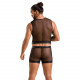 Комплект чоловічої білизни на шнурівці Passion 053 Set William S/M Black, жилет, боксери Комплект чоловічої білизни на шнурівці Passion 053 Set William S/M Black, жилет, боксери