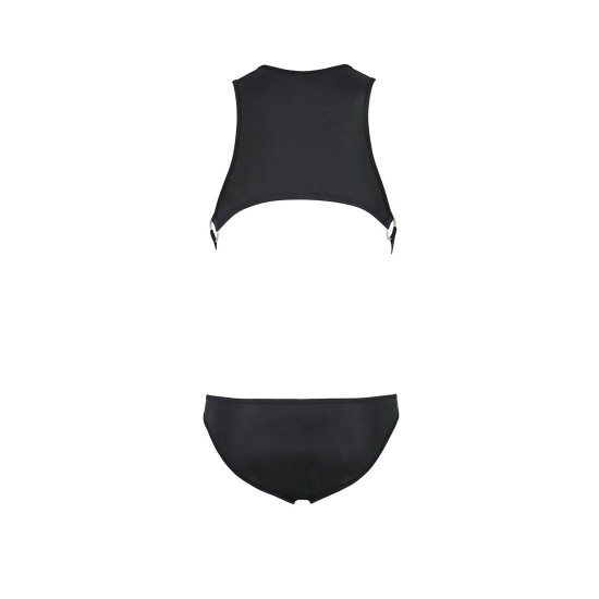Чоловіче шкіряне боді Passion 056 Adam XXL/XXXL Black, заклепки Чоловіче шкіряне боді Passion 056 Adam XXL/XXXL Black, заклепки