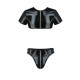 Комплект чоловічої білизни під латекс Passion 057 Set Peter XXL/XXXL Black, кроп-топ, стринги Комплект чоловічої білизни під латекс Passion 057 Set Peter XXL/XXXL Black, кроп-топ, стринги