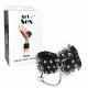 Наручники з шипами Art of Sex - Rose Spiked Leather Handcuffs, натуральна шкіра Наручники з шипами Art of Sex - Rose Spiked Leather Handcuffs, натуральна шкіра
