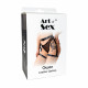 Сексуальні гартери Art of Sex - Gwen із натуральної шкіри, розмір XS-2XL, колір червоний Сексуальні гартери Art of Sex - Gwen із натуральної шкіри, розмір XS-2XL, колір червоний