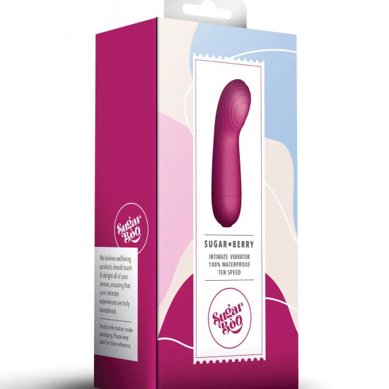 Мінівібратор SugarBoo Sugar Berry, підходить для клітора та точки G, робота від батарейок (у комплек Мінівібратор SugarBoo Sugar Berry, підходить для клітора та точки G, робота від батарейок (у комплек
