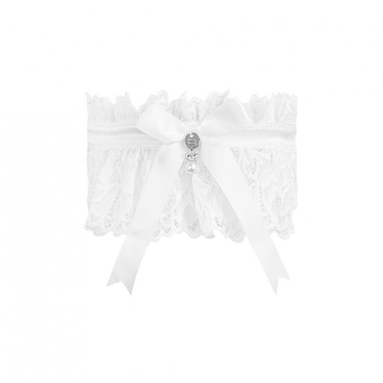 Ажурна підв’язка Obsessive Amor Blanco garter, white Ажурна підв’язка Obsessive Amor Blanco garter, white