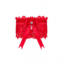 (SALE) Ажурна підв’язка Obsessive Amor Cherris garter, red