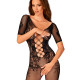 Сітчастий бодістокінг з квітковим малюнком Obsessive Bodystocking F238 S/M/L, black, з доступом, імі Сітчастий бодістокінг з квітковим малюнком Obsessive Bodystocking F238 S/M/L, black, з доступом, імі