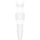 Сітчастий бодістокінг з імітацією топа та шортів Obsessive Bodystocking G330 S/M/L, white, з доступо Сітчастий бодістокінг з імітацією топа та шортів Obsessive Bodystocking G330 S/M/L, white, з доступо