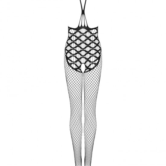 Сітчастий бодістокінг з імітацією боді Obsessive Bodystocking G332 S/M/L, black, з доступом Сітчастий бодістокінг з імітацією боді Obsessive Bodystocking G332 S/M/L, black, з доступом
