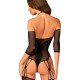 Нейлоновий бодістокінг з імітацією панчіх Obsessive Bodystocking G333 S/M/L, black, з доступом Нейлоновий бодістокінг з імітацією панчіх Obsessive Bodystocking G333 S/M/L, black, з доступом