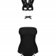 Еротичний костюм кролика Obsessive Bunny costume S/M, black, боді, чокер, гартери, панчохи, маска Еротичний костюм кролика Obsessive Bunny costume S/M, black, боді, чокер, гартери, панчохи, маска