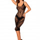 Напівпрозора сукня міді Obsessive D609 dress S/M/L, black Напівпрозора сукня міді Obsessive D609 dress S/M/L, black
